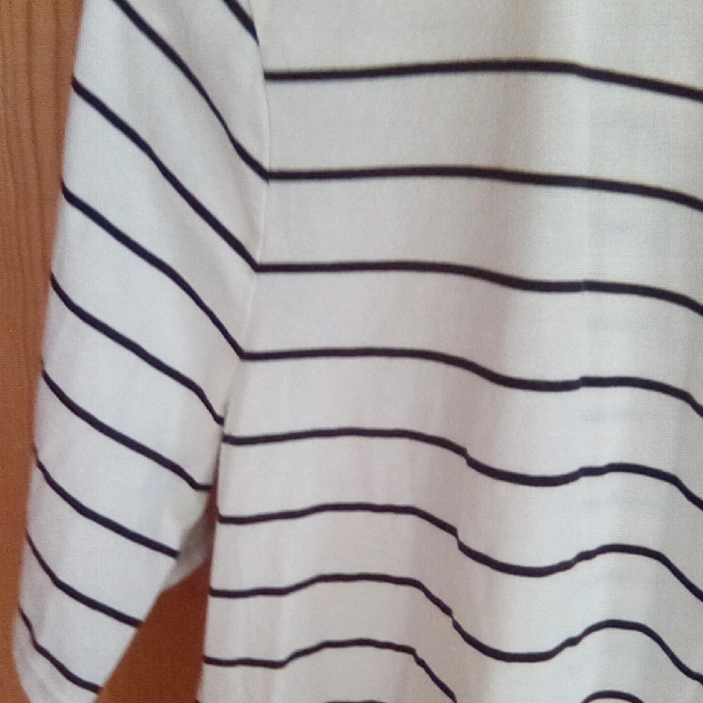 Garnet Hill Navy Striped Short Sleeve Tee - Picture 3 of 11